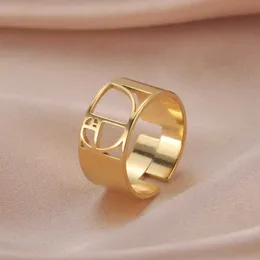 Anéis de casamento Skyrim Fibonacci Ratings Spiral Relings para homens homens aço inoxidável cor de ouro ajustável Geometria Mathing Ring Jewelry Gifts