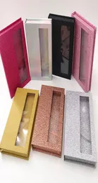 Leere Wimpernboxen 5Pairs Wimpern Verpackung Buch Ganze benutzerdefinierte holographische Gold Silber Pink Schwarz Farbe leeres Buch2295186