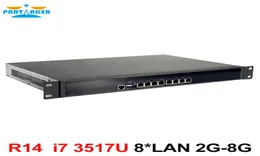 Partaker R14 ROS 8INTEL 82574L Gigabit Ethernet Networking Networking Firewall z Intel i7 3517U PFSENSE OS9170408