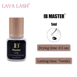 Eyelashes Korean 5ml IB Master Glue for Eyelash Extension Supplies Fast Dry 0.5 sec Lasting 7 Weeks Waterproof Adhesive Low Irritation
