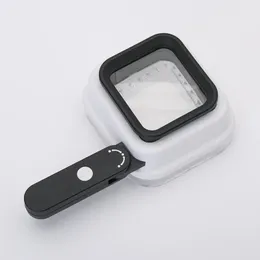 Multifunctional Loupe 8LED Lights Forensic Magnifier with Scale 10X 15X 20X Handheld Magnifying Glasses Adjustable Magnification