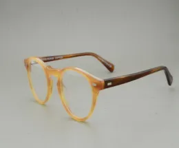 FOLOV5186 Gregory Peck Fashion okrągłe okulary Ramy Vintage Optical Showia Kobiety i mężczyźni okulary Słońce Słońce 5924169