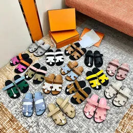 Chypre Sandal Tasarımcı Sandalet Terlikleri Flip Flops Naturel Siyah Pürüzsüz Noir Calfskin Deri Derek Terlik Kadınlar İçin Erkek Gev6ozmx#