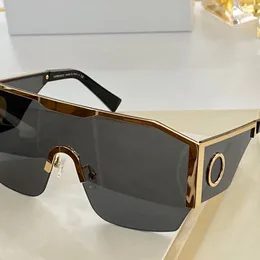 Designers rectangular goggles with half frame metal frame and oversized connected high definition polyamide lenses V2220 luxurious sunglasses for women and men