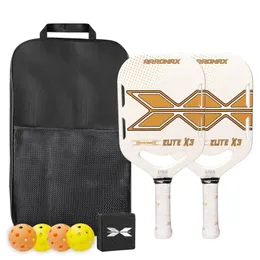 Kohlefaser-Pickleball-Paddel set-usapa zugelassenen Gurken Ballschläger Komfortable Griff Great Control Racquet für Männer Frauen 240508