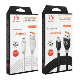 OLESIT CABLES 2.4A OD5.0 Fet snabb laddare USB-datakabel 1