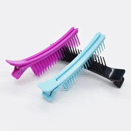 2024 NYA PROFESSIONELLA HÅR GRIP CLAMPS Salong Hair Section Cutting Clips Comb Barber Dying Perm Hair Pins Home Diy Barrette Styling For Hair