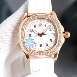 Neue Damen hochwertige Uhr Watch Luxus Diamant 38mm Quarz Batterie Batterie Fashion Watch Tape Klassische Farbe Girl Watch Designer Brand Casual Uhren