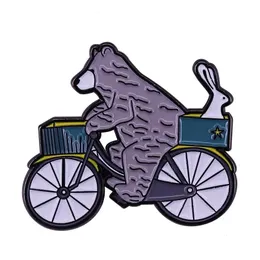 Catherine-Redgate Bear em um pino de bicicleta Broche de Broche escoce