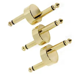 2024 Novos efeitos de guitarra Conector de pedal 6.35 a 6.35 Adaptador 6.5 Adaptador de áudio masculino para masculino usado para a conexão de guitarra elétrica