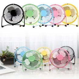 USB Desktop Metel Metel Mute Cooler Cooler Radiator Radatiator 4 "Head Electric Fans Mini Portable Fan 360 Cooling Power Power Desk PC 2 Ckawn