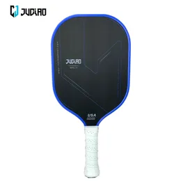 JUCIAO USAPA Approved Thermoformed Unibody T700 Raw Carbon Fiber Pickleball Paddle Spin Textured Surface With Foam Edge 240508