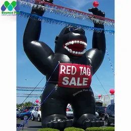 8mH (26 Fuß) Riese Black Blasable Gorilla mit Luftgebläse Kingkong Maskottchen Werbe -Tiermodell -Sammlerspielzeuge