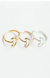 Whole Hollow Moon Rings Hammered Line Crescent Moon Knuckle Ring Size For Women Girls Fashion Rings R0661138941