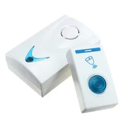 Drahtlose Türklingel LED 2 Button 3 Empfänger Batterie betrieben 32 Melodie -Songs Ring Fernbedienung Home Security 100 m Türglocken Türen