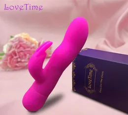 Lovetime leistungsstarke Geschwindigkeit Rabbit Vibrator Clitoris Stimulator GSPOT MASSAME Sex Toys weiblicher Masturbator Dildo für Frauen Y202009466