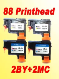 4x Sostituzione per HP 88 per HP88 Printhead C9381A C9382A Compatibile per HP88 L7580 7590 K5400 K5509221358