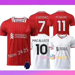 2024 Koszulki piłkarskie Luis Diaz 24 25 Szulacji piłkarskie Szoboszlai Mac Allister Home Away Gakpo Kit Kit Męski mundur piłkarski