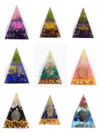 Hayat Ağacı Orgone Piramit Dekor Ametist Peridot İyileştirici Kristal Enerji Jeneratörü Orgonit Meditasyon Araçları Koruma Aracı5632299
