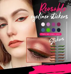 612PCS Linia powiek sztyft wielokrotnego użytku Naklejki do eyeliner kota Oczy Wingtip Zestaw Lazy Osoba Makeup7178941