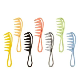 NEW Wide Tooth Shark Plastic Comb Curly Hair Salon Hairdressing Comb Massage for Hair Styling Tool for Curl Hair