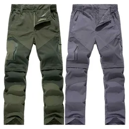 メンズパンツTrvlwego Mens Outdoor Hiking Pantsはショートパンツに変換できますZippered Lightweight Quick Drying Fishing and Jogging Camping Tour Team J240507