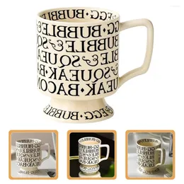 Tassen Keramikwasser Tasse Tee -Geschirr Sets Trinken Büro Home Latte Setss Vintage Porzellan Kaffee Milch