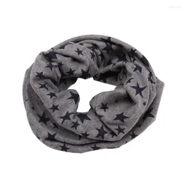 Schals Herbst Winter Außenhals Halswärmer o Ringschal für Kinder Baby Baumwolle lange warme Sterne gedruckt Snood Warderscarves Kimd226910698