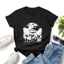 Women's T-Shirt Bigfoot Loch Ness Monster Mothman Cryptid Moon Cryptozoology Print T Shirt Graphic Shirt Casual Short Slved Female T T-Shirt Y240506