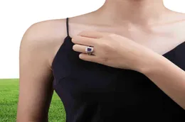 ED Love обручальное кольцо элегантное роскошное дизайнерские ювелирные кольца дизайнеры мода Purple Amethyst Zircon Hoop Classic for Women Ba1787665