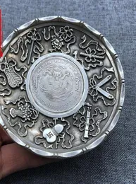 Piatti di rame vari antichi in rame in bronzo in bronzo argento grande testa guangxu yuanbao dollaro argento otto tesoro rame piastra2185892