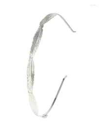 Клипы для волос Barrettes Feather Accessories Женщины Silvercolor Hair Hair Hair Metal Metal Jewelry для свадебной свадьбы Earl225491693