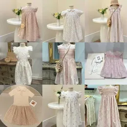 Kız Elbiseleri Ön Satış (Nisan ayında gönderildi) 2024 BP Yaz Kiraz Elbise Kız İşlemeli Elbise Çocuk Butik Giyim Plaj Tatil Elbise KIZ PARTİ2405