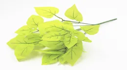 Sztuczne zielone rośliny Inside Outdoor Fake Plastic Leaf Foliage Bush Home Office Garden Flower Dekoracja 7397902