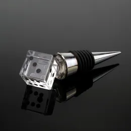 Unique Wedding Gift High Quality K9 Crystal Dice Bottle Stopper Bridal Shower Favors For Male Guests ZZ