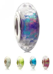 Новое прибытие блестящие европейские модные чары Murano Glass Beads Fit Sharm