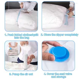 Сумки для хранения влажно-защищенного всасывания тип и отделочная сумка для одежды Прозрачное вакуумное стеганое одеяло
