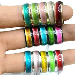 50pcs Mixed Mens Womens Colorful band Stainless Steel Rings Width Band Sizes Assorted Wholesale Fashion Jewelry