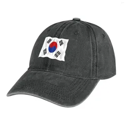 Basker sydkoreanska flaggan - Korea -seoul cowboy hatt jul hård snapback caps manliga kvinnor