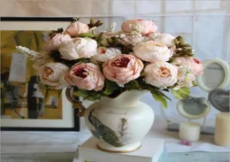 1bunch European Artificial Peony Decorative Party Silk Fake Flowers Peonies for Home El Decor Diy Свадебное украшение венки5710093