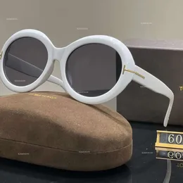 Стакан Дизайнер Большой рамный круг 2024 Новые высокоценные красивые мужчины и женщины снимают для туризма солнцезащитные очки