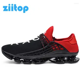 Running Shoes Men Sport 2024 Lace-up Breathable Exercise Couple Sneakers Size 36-48 Letter Springblade For Trainers
