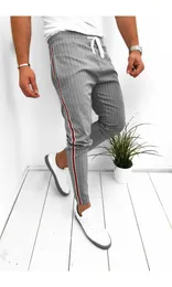 Mens Pants Fashion 2020 Çizgili Pantolon Yüksek Kaliteli Jogger Swearpants Yeni Gelme Spor Pantolon 3 Renk 3777161