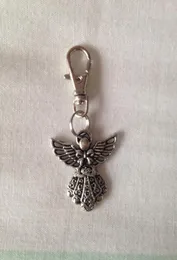 50pcs Fashion Vintage Silver Alloy Angel Charm Keychain Gifts Key Ring Fit Diy Key Chain Acessórios Jóias15377934