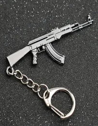 CS GO CSGO CF KeyChain AK 47 Rifle Gun Counter Strike Fire AK47 AK47 Keyring Key Chain Ring PUBG Jewely Whole J895193282420