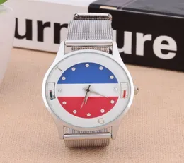 Fashion Brand Watch Watch for Women Flag Style Steel Metal Band Quartz Watches Tom 028078661