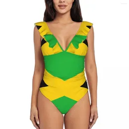 Swimwear's Swimwear Arrivas Identical set bandiera di costumi di nuoto sexy a V-Neck Jamaica