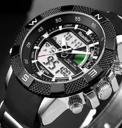 ساعة معصم ريديل أزياء الرجال الساعات العسكرية men039s الكوارتز التناظرية LED Clock Man Sport Wast Watch Relogios Masculino4932005