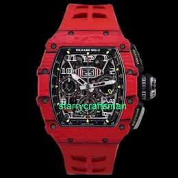 RM Luxury Watchs Mechanical Watch Mills Serie maschile RM 53-01 Polo Limited Tourbillon Full Hollow 44.50 x 49,94 Manuale RM11-03 Red Magic Sttx