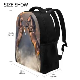 Backpacks News Children Kinder Schule Rucksack 3d Das Runay Wild Horse Kids Kinder Kleinkind -Rucksack für Baby Girls Boys Kindergarten Kinderschule Schultaschen